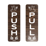 Signs ByLITA Vertical Push and Pull Door Signs (Peace Doves) Door Signs