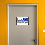 Classic Framed Plus Empty Periodically In Designated Sewer Dumping Sites Wall or Door Sign | RV Accessories