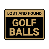 Classic Framed Lost And Found Golf Balls Wall or Door Sign