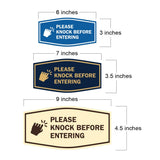 Signs ByLITA Fancy Please Knock Before Entering (Hand Vector) Office Wall or Door Wall or Door Sign
