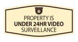 Signs ByLITA Fancy Property Is Under 24hr Video Surveillance Wall or Door Sign