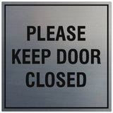 Signs ByLITA Square Please Keep Door Closed Sign - Easy Installation | Durable Material