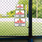Classic Framed Plus Do Not Enter Water – Contaminated Area Door or Wall Sign | Miscellaneous Warning Signs - Industrial & Construction