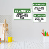 Classic Framed Plus Be Careful Safety Has No Quitting Time Door or Wall Sign | Funny Workspace Signage