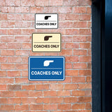 Signs ByLITA Classic Framed Coaches Only Wall or Door Sign