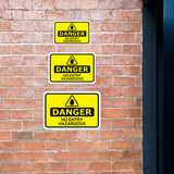 Classic Framed Plus Danger No Entry Hazardous Door or Wall Sign | Workplace Health and Safety Warning Signage