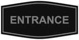 Signs ByLITA Fancy Entrance Sign | Legible Lettering | Easy No-Tool Installation | Powerful Foam Tape