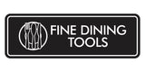 Signs ByLITA Standard Fine Dining Tools Door or Wall Sign Easy Installation | Durable Construction | Kitchen Essentials | Hygiene | AirBnB Signs