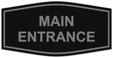 Signs ByLITA Fancy Main Entrance Sign - LEGIBLE Lettering | Durable ABS Plastic | Vibrant Colors | Powerful Foam Tape