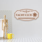 Victorian Plus Yacht Club – Where Elegance Meets the Sea Wall or Door Sign | Marina or Harbor Sign