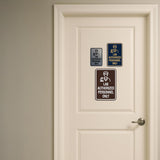 Portrait Round Lab Authorized Personnel Only Wall or Door Sign