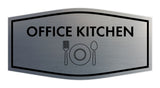 Signs ByLITA Fancy Office Kitchen Vector Sign - Kitchen Signs | Durable Material | Easy Installation Wall or Door Sign