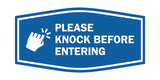 Signs ByLITA Fancy Please Knock Before Entering (Hand Vector) Office Wall or Door Wall or Door Sign