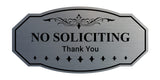 Victorian NO Soliciting Thank You Wall or Door Sign