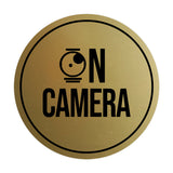 Signs ByLITA Circle On Camera Wall or Door Sign