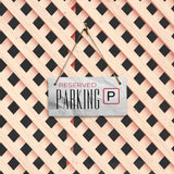 Reserved Parking 5" x 10" Hanging Wall or Door Sign | Rustic Twine | Signs for Home and Business