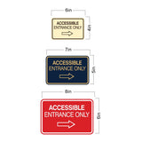Signs ByLITA Classic Framed Accessible Entrance Only Wall or Door Sign