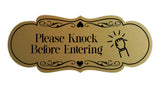 Signs ByLITA Designer Please Knock Before Entering Wall or Door Sign