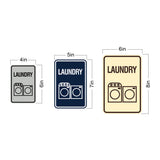 Signs ByLITA Portrait Round Laundry Wall or Door Sign