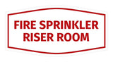 Signs ByLITA Fancy Fire Sprinkler Riser Room Sign | Durable Plastic | Vibrant Colors | Powerful Foam Tape