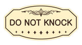 Victorian Do Not Knock Wall or Door Sign
