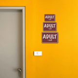 Classic Framed Plus Adult-Ish Wall or Door Sign | Funny Home & Office Signage