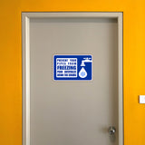 Classic Framed Plus Prevent Your Pipes From Freezing Pour Antifreeze Down The Drains Wall or Door Sign | RV Accessories