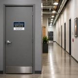 Classic Framed Plus Confined Space — Authorized Entry Only — Wall or Door Sign | Specialist Room - Sign