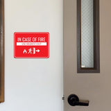 Classic Framed Plus In Case of Fire Use Nearest Exit Door or Wall Sign | Workplace Safety & First Aid