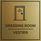 Signs ByLITA Square Dressing Room Wall or Door Sign | Spanish Bilingual Signs