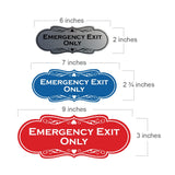 Signs ByLITA Designer Emergency Exit Only Wall or Door Sign