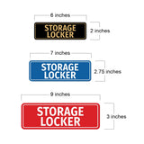 Signs ByLITA Standard Storage Locker Wall or Door Sign