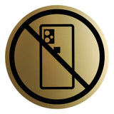 Signs ByLITA Circle No Cellphones Graphic Door or Wall Sign | Easy Installation | Durable Construction | Promote Health And Safety | Caution Warning Sign for Home, Business and Office Spaces