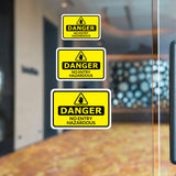 Classic Framed Plus Danger No Entry Hazardous Door or Wall Sign | Workplace Health and Safety Warning Signage