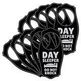 Day Sleeper Do Not Knock Door Hanger | House or Business Door Sign