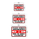 Classic Framed Plus Please Remain Seated and belted In When The Vehicle Is In Motion Wall or Door Sign | RV Accessories