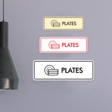 Signs ByLITA Standard Plates Door or Wall Sign Easy Installation | Durable Construction | Kitchen Essentials | Hygiene | AirBnB Signs