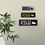 Standard Shoes Off Please (Classic Shoes) Wall or Door Sign