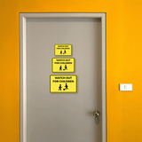 Classic Framed Plus Watch Out For Children Wall or Door Sign | Children Safety Sign