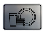 Signs ByLITA Classic Framed Dishes Graphic Wall or Door Sign
