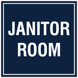 Signs ByLITA Square Janitor Room Sign - Easy Installation | Durable Material