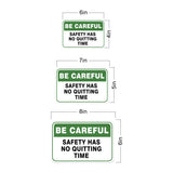 Classic Framed Plus Be Careful Safety Has No Quitting Time Door or Wall Sign | Funny Workspace Signage