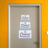 Classic Framed Plus Clinical Psychologist Wall or Door Sign | Office Signage