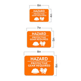 Classic Framed Plus Hazard - Protective Gear Required Door or Wall Sign | Safety and Maintenance