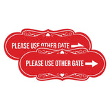 Signs ByLITA Designer Please Use Other Gate Wall or Door Sign (Multipacks)
