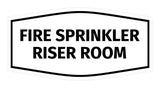 Signs ByLITA Fancy Fire Sprinkler Riser Room Sign | Durable Plastic | Vibrant Colors | Powerful Foam Tape