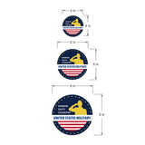 Circle Plus Honor, Duty, Country: United States Military Door or Wall Sign Honor Veterans with Military Signs | US Pride | Veteran Gratitude and Discount Signs