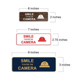 Standard Smile You're On Camera Wall or Door Sign