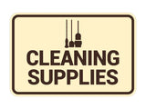 Signs ByLITA Classic Framed Cleaning Supplies Wall or Door Sign