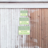 Classic Framed Plus Please Dispose Of Sharps (Needles) In Safe Containerss Door or Wall Sign | Waste Disposal Etiquette